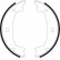 Brake Shoe Kit, parking brake 9069 ABS