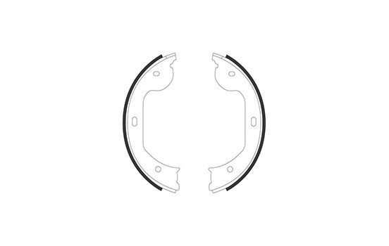Brake Shoe Kit, parking brake 9109 ABS, Image 2