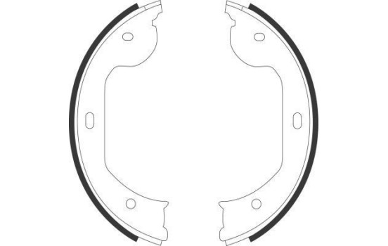 Brake Shoe Kit, parking brake 9109 ABS