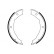 Brake Shoe Kit, parking brake 9112 ABS, Thumbnail 2