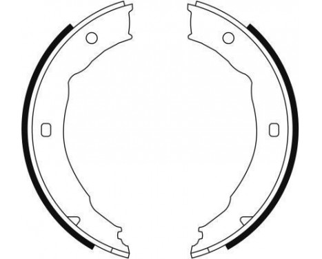 Brake Shoe Kit, parking brake 9112 ABS