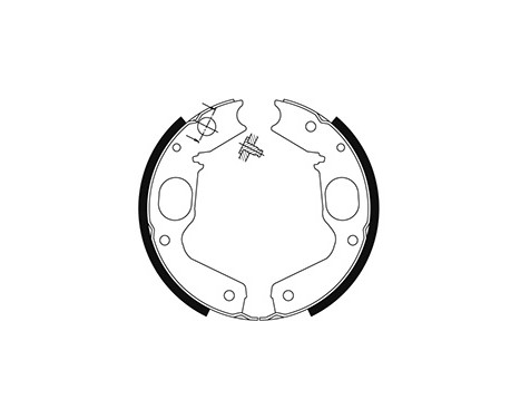 Brake Shoe Kit, parking brake 9115 ABS, Image 2