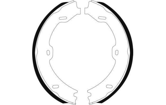 Brake Shoe Kit, parking brake 9141 ABS
