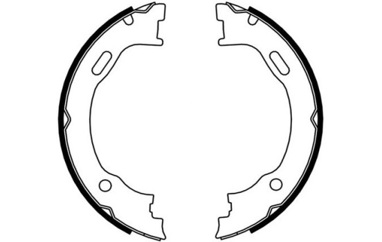 Brake Shoe Kit, parking brake 9142 ABS