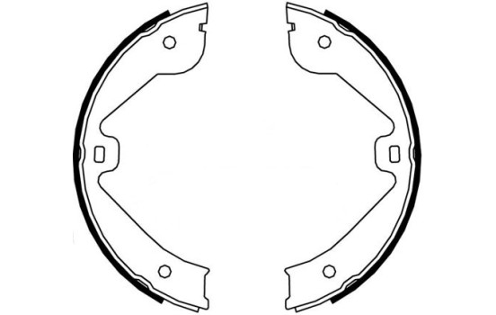 Brake Shoe Kit, parking brake 9177 ABS