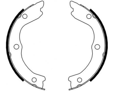 Brake Shoe Kit, parking brake 9179 ABS