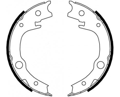 Brake Shoe Kit, parking brake 9182 ABS