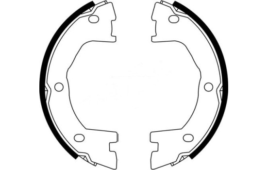 Brake Shoe Kit, parking brake 9199 ABS