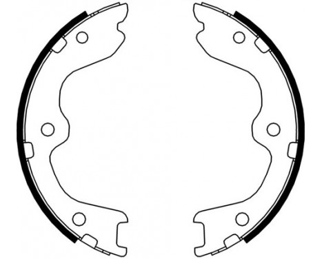 Brake Shoe Kit, parking brake 9231 ABS, Image 2