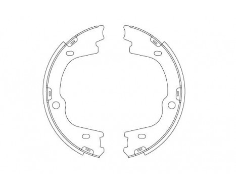 Brake Shoe Kit, parking brake GS8003 TRW, Image 2