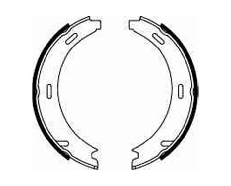 Brake Shoe Kit, parking brake GS8208 TRW