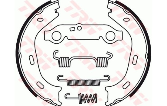 Brake Shoe Kit, parking brake GS8218 TRW, Image 2