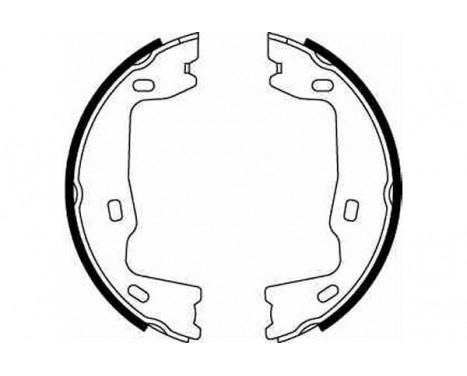 Brake Shoe Kit, parking brake GS8223 TRW, Image 4