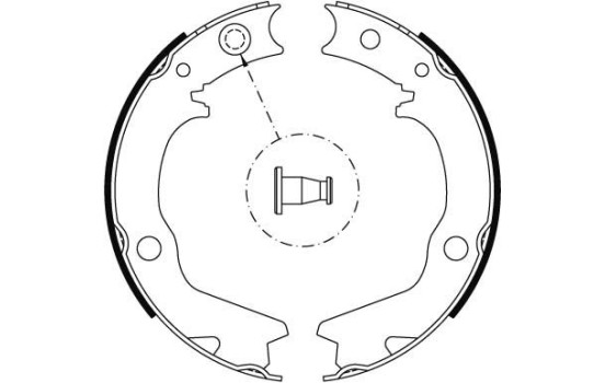 Brake Shoe Kit, parking brake GS8479 TRW, Image 2