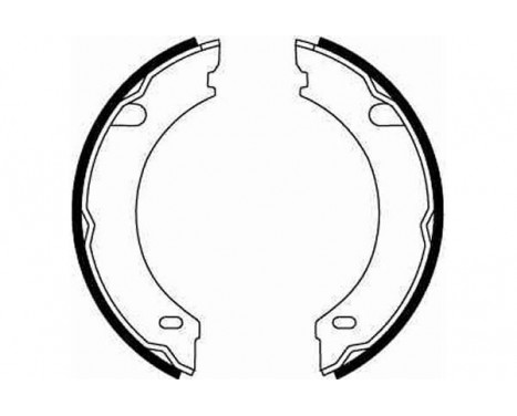 Brake Shoe Kit, parking brake GS8621 TRW, Image 2