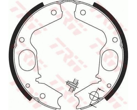 Brake Shoe Kit, parking brake GS8695 TRW