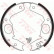Brake Shoe Kit, parking brake GS8695 TRW