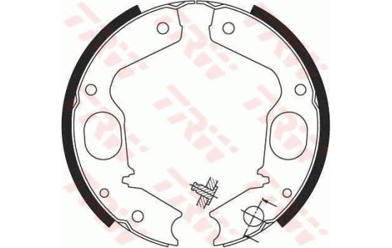 Brake Shoe Kit, parking brake GS8695 TRW