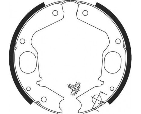 Brake Shoe Kit, parking brake GS8695 TRW, Image 2
