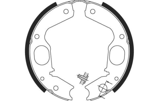 Brake Shoe Kit, parking brake GS8695 TRW, Image 2