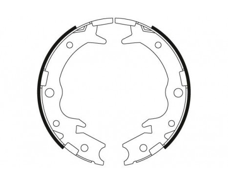 Brake Shoe Kit, parking brake GS8697 TRW, Image 3