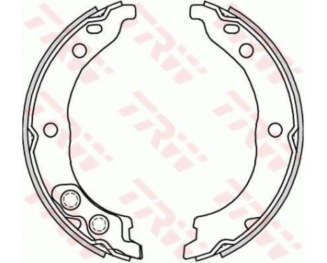 Brake Shoe Kit, parking brake GS8715 TRW