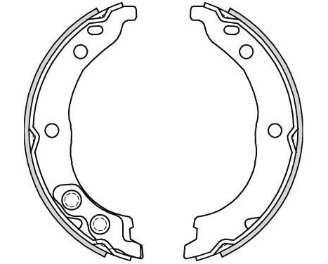 Brake Shoe Kit, parking brake GS8715 TRW, Image 2