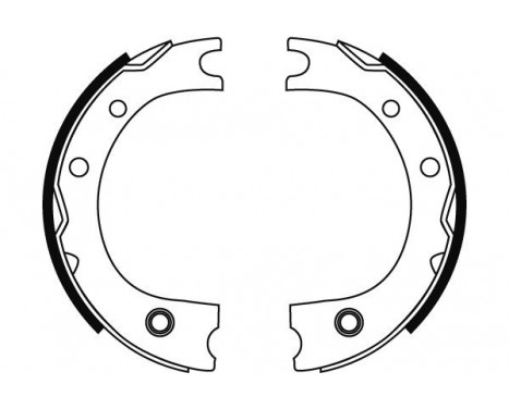 Brake Shoe Kit, parking brake GS8716 TRW, Image 2