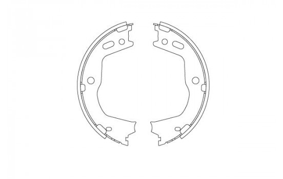 Brake Shoe Kit, parking brake GS8803 TRW