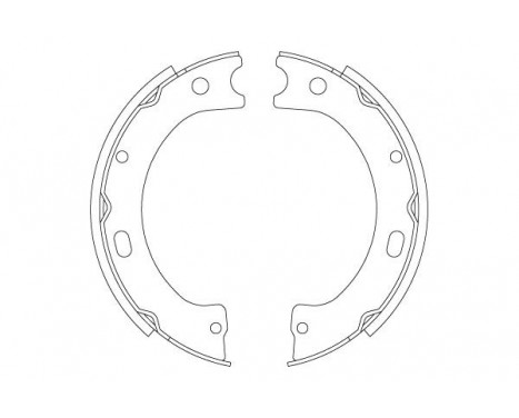 Brake Shoe Kit, parking brake GS8805 TRW, Image 2