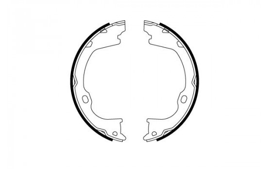 Brake Shoe Kit, parking brake GS8819 TRW