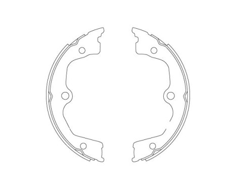 Brake Shoe Kit, parking brake GS8821 TRW