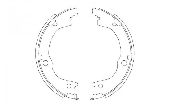 Brake Shoe Kit, parking brake GS8829 TRW