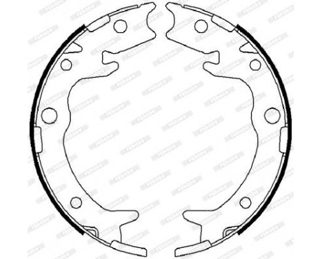 Brake Shoe Kit, parking brake PREMIER FSB4019 Ferodo, Image 2