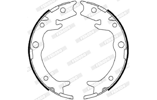 Brake Shoe Kit, parking brake PREMIER FSB4019 Ferodo