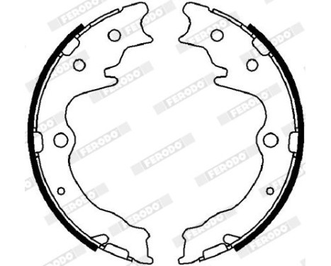 Brake Shoe Kit, parking brake PREMIER FSB4024 Ferodo, Image 2