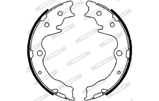 Brake Shoe Kit, parking brake PREMIER FSB4024 Ferodo, Image 2