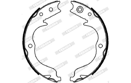 Brake Shoe Kit, parking brake PREMIER FSB4028 Ferodo, Image 2
