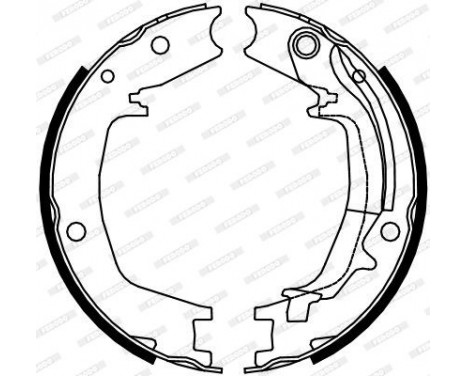 Brake Shoe Kit, parking brake PREMIER FSB4131 Ferodo, Image 2