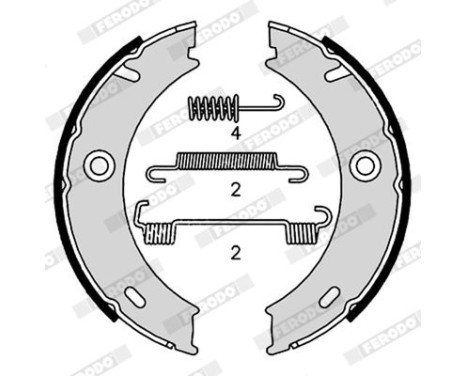 Brake Shoe Kit, parking brake PREMIER FSB4190 Ferodo, Image 2