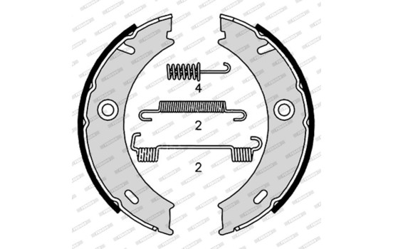 Brake Shoe Kit, parking brake PREMIER FSB4190 Ferodo, Image 2