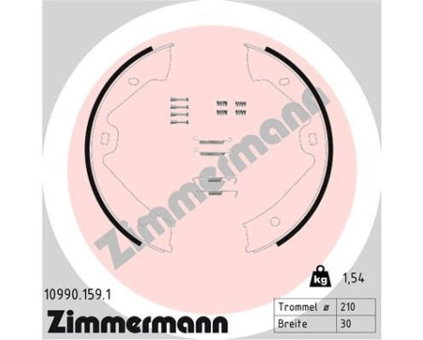Brake Shoe Kit, parking brake