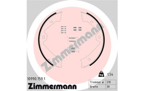 Brake Shoe Kit, parking brake