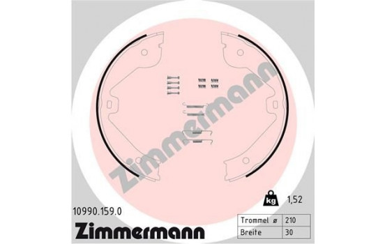 Brake Shoe Kit, parking brake