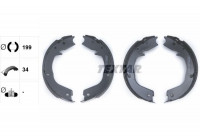 Brake Shoe Kit, parking brake