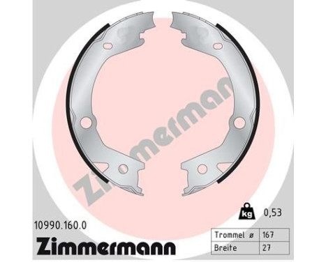 Brake Shoe Kit, parking brake