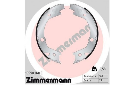 Brake Shoe Kit, parking brake