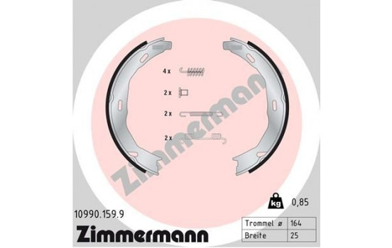 Brake Shoe Kit, parking brake