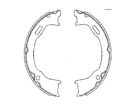 Brake Shoe Kit, parking brake, Image 2