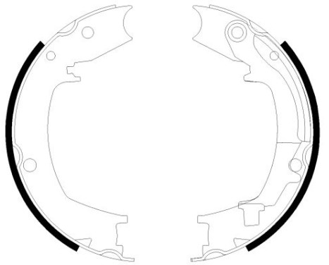 Brake Shoe Kit, parking brake, Image 2